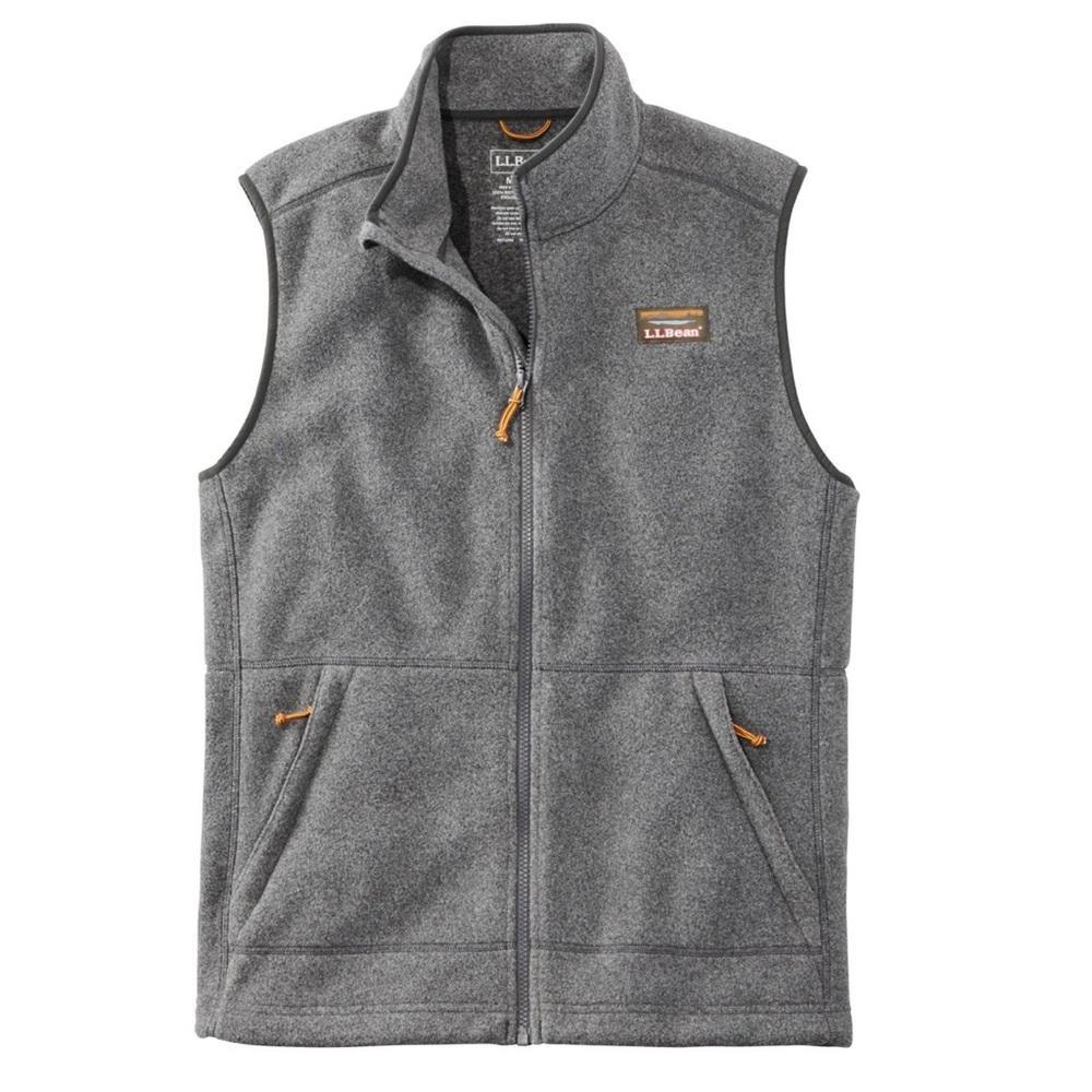 L.L. Bean Charcoal Mountain Classic Fleece Vest